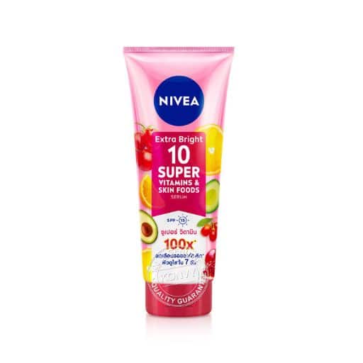 ครีมทาผิวขาว Nivea Extra Bright 10 Super Vitamins & Skin Foods Serum